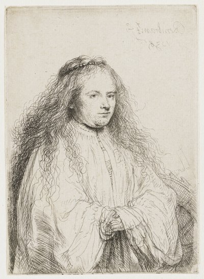 Pyhä Katariina ("pieni juutalainen morsian") tekijältä Rembrandt van Rijn