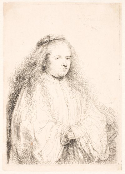 Saskian tutkimus S. Catharinena ("pieni juutalainen morsian") tekijältä Rembrandt van Rijn
