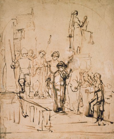 Susanna tuomittu, 1600-luku tekijältä Rembrandt van Rijn