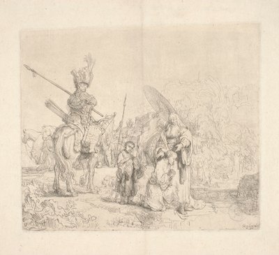 Pyhä Filippus, diakon, kastaa Etiopian kuningatar Kandakin hovimiehen (ns. eunukin kaste) tekijältä Rembrandt van Rijn