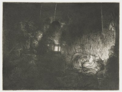 Paimenten palvonta Paimenten palvonta: yöpala tekijältä Rembrandt van Rijn
