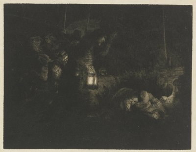 Paimenten palvonta Paimenten palvonta: yöpala tekijältä Rembrandt van Rijn