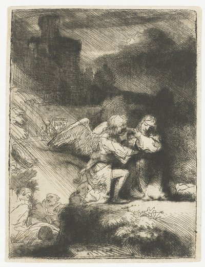 Agony in the Garden Tuska puutarhassa tekijältä Rembrandt van Rijn