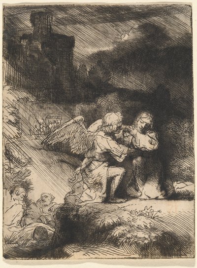Agony in the Garden tekijältä Rembrandt van Rijn
