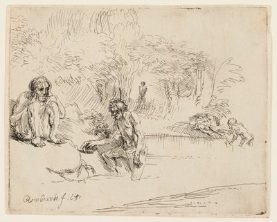 Uimarit tekijältä Rembrandt van Rijn