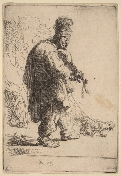 Sokea viulisti tekijältä Rembrandt van Rijn