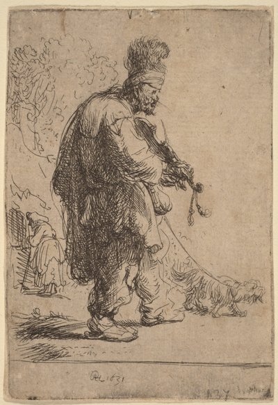 Sokea viulisti tekijältä Rembrandt van Rijn