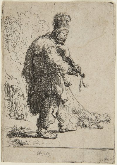Sokea viulisti tekijältä Rembrandt van Rijn