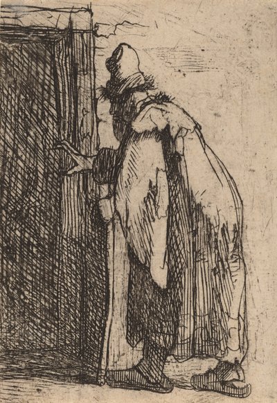 Tobitin sokeus: luonnos, c. 1629. tekijältä Rembrandt van Rijn