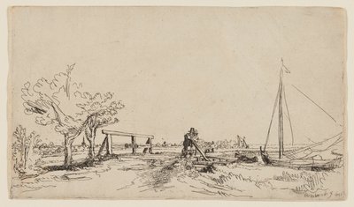 Silta Klein Kostverlorenissa Amstelissa tekijältä Rembrandt van Rijn