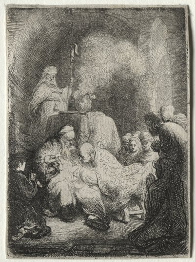 Ympärileikkaus: Pieni lautanen tekijältä Rembrandt van Rijn