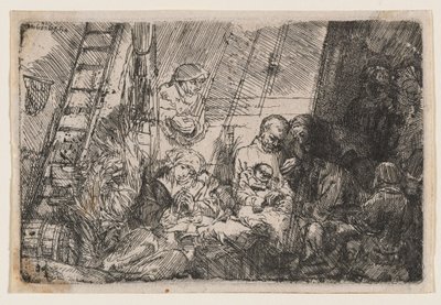 Ympärileikkaus tallissa tekijältä Rembrandt van Rijn