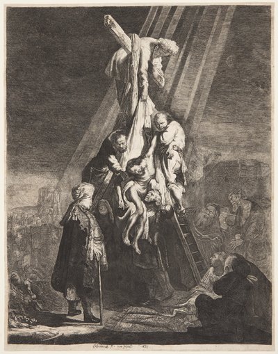 Laskeutuminen ristiltä tekijältä Rembrandt van Rijn