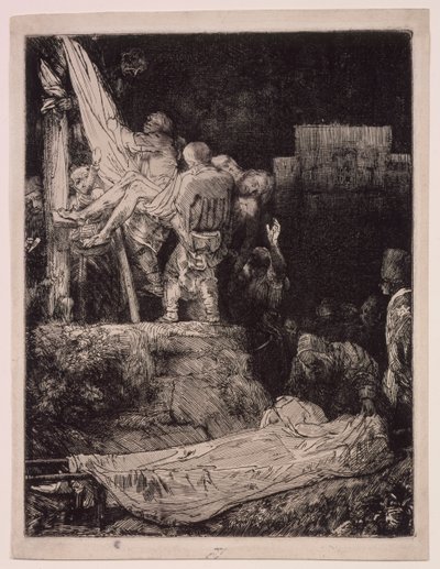 ”Ristin alaslasku” soihtujen valossa tekijältä Rembrandt van Rijn