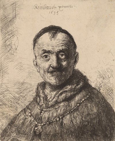 Ensimmäinen itämainen pää, 1635. tekijältä Rembrandt van Rijn