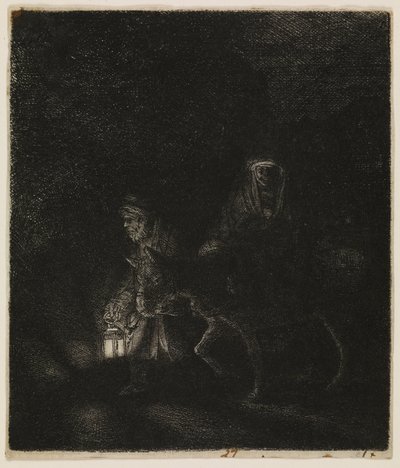 Pako Egyptiin (yöteos) tekijältä Rembrandt van Rijn