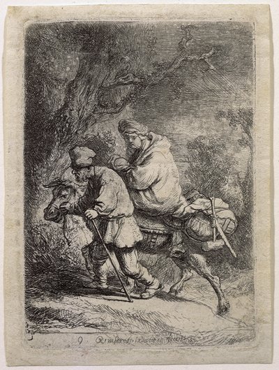 Lento Egyptiin tekijältä Rembrandt van Rijn