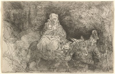 Lento Egyptiin: Puron ylittäminen tekijältä Rembrandt van Rijn