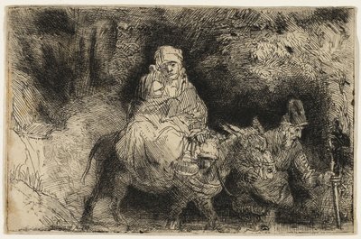 Lento Egyptiin: Puron ylittäminen tekijältä Rembrandt van Rijn