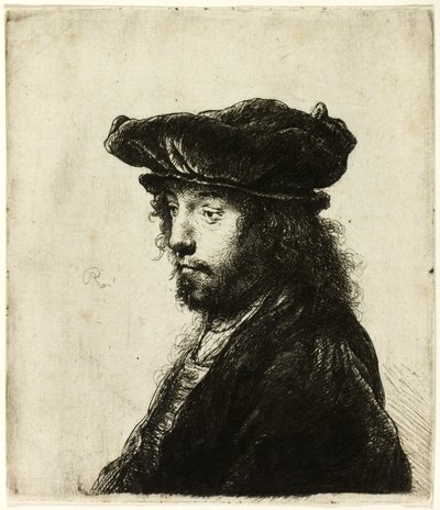 Neljäs itämainen pää tekijältä Rembrandt van Rijn