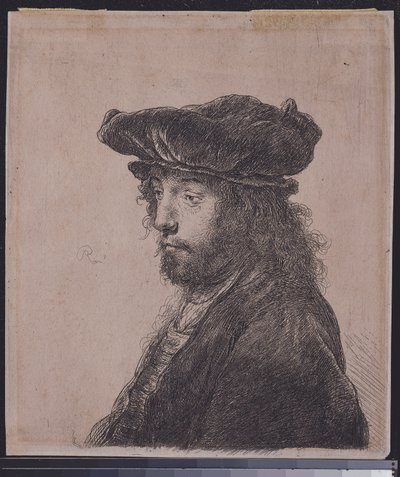 Neljäs itämainen pää, n. 1635 tekijältä Rembrandt van Rijn