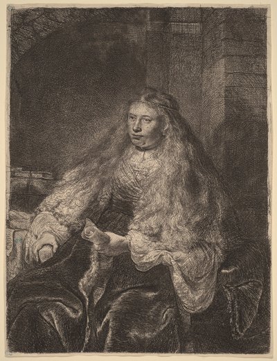 Suuri juutalainen morsian tekijältä Rembrandt van Rijn