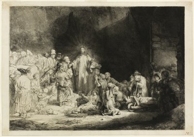 Sadan guldenin vedos tekijältä Rembrandt van Rijn