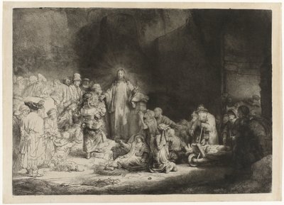 Sadan guldenin vedos tekijältä Rembrandt van Rijn