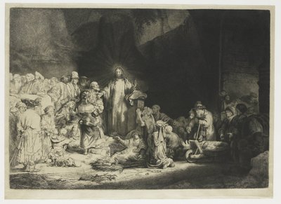 Sadan guldenin vedos tekijältä Rembrandt van Rijn