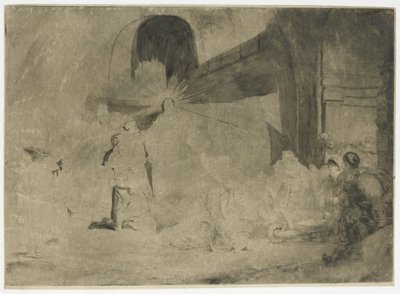 Sadan guldenin vedos tekijältä Rembrandt van Rijn