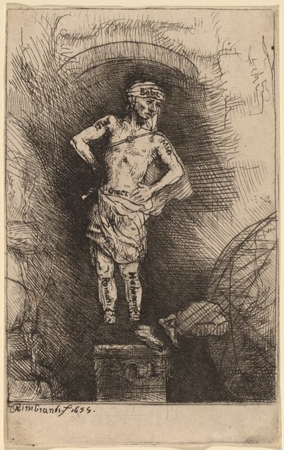 Nebukadnessarin näkemä kuva tekijältä Rembrandt van Rijn