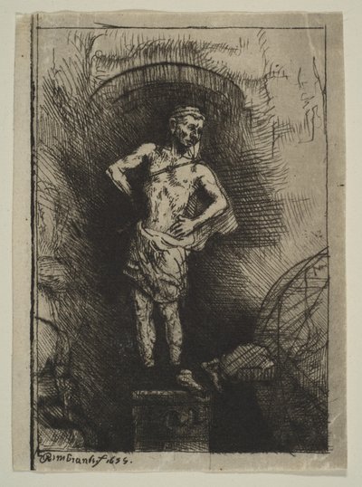 Nebukadnessarin näkemä kuva, 1655. tekijältä Rembrandt van Rijn