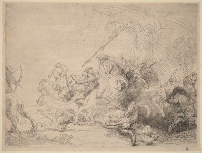 Suuri leijonametsästys tekijältä Rembrandt van Rijn