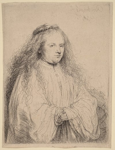 Pieni juutalainen morsian (Saskia pyhän Katariinan roolissa) tekijältä Rembrandt van Rijn