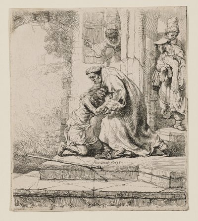 Tuhlaajapoika palaa kotiin tekijältä Rembrandt van Rijn