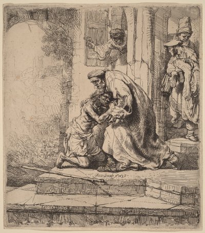 Tuhlaajapoika palaa kotiin tekijältä Rembrandt van Rijn