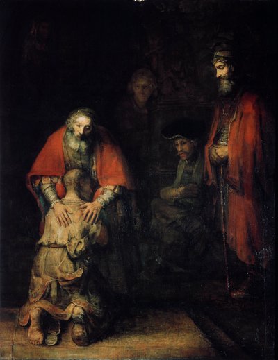 Tuhlaajapojan paluu, n. 1668 tekijältä Rembrandt van Rijn