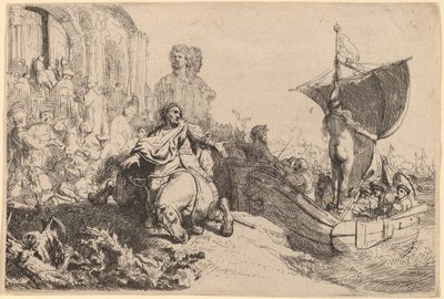 Onnenlaiva tekijältä Rembrandt van Rijn