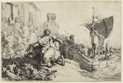 Onnen laiva tekijältä Rembrandt van Rijn