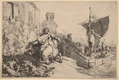 Onnen laiva tekijältä Rembrandt van Rijn