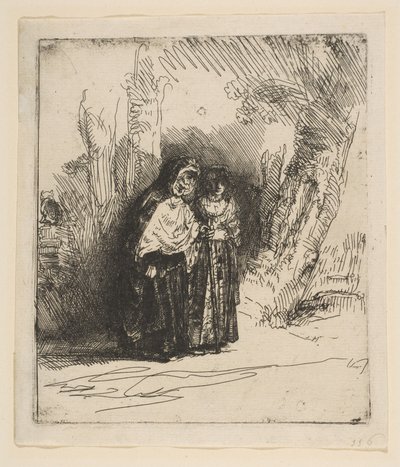 Espanjalainen mustalainen Preciosa, n. 1642. tekijältä Rembrandt van Rijn