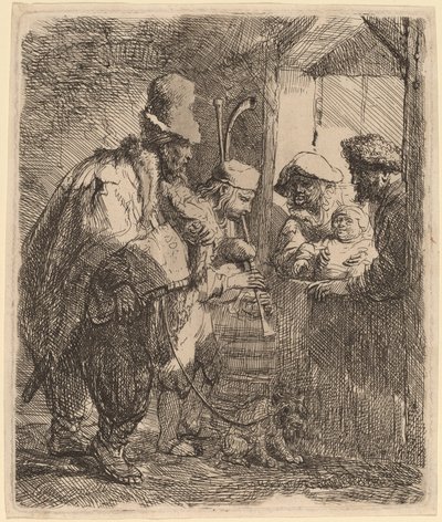 Kiertelevät muusikot tekijältä Rembrandt van Rijn