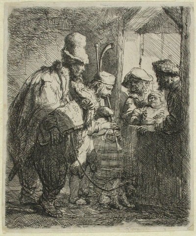 Kiertävät muusikot tekijältä Rembrandt van Rijn