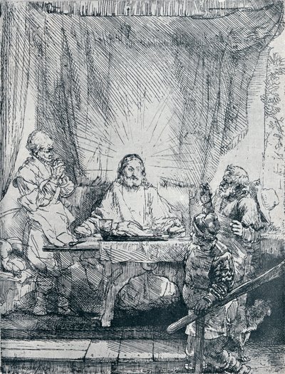 Illallinen Emmauksessa, 1654, 1903 tekijältä Rembrandt van Rijn