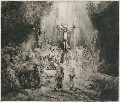 Kolme ristiä, n. 1653 tekijältä Rembrandt van Rijn