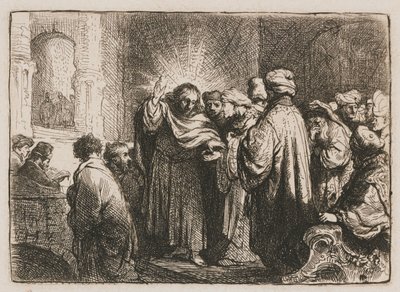 Tribute Money Kunniarahat tekijältä Rembrandt van Rijn