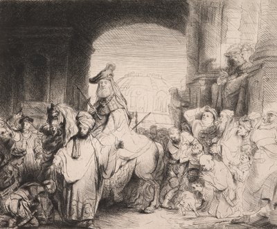 Mordekain voitto tekijältä Rembrandt van Rijn