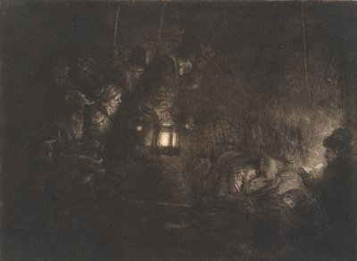 Paimenten palvonta: yöpala tekijältä Rembrandt van Rijn
