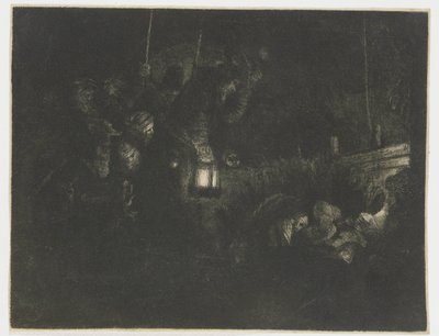 Paimenten palvonta: yöpala tekijältä Rembrandt van Rijn