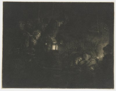 Paimenten palvonta: yöpala tekijältä Rembrandt van Rijn